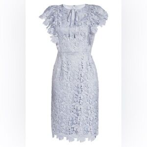 Elegant Lace Dress in Light Blue Rachel Parcell
